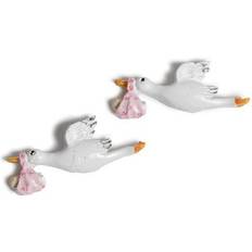 Stork baby Stork Med Baby 4cm Lyserød 6stk