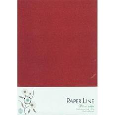 Paper line Glitter Papir Rød