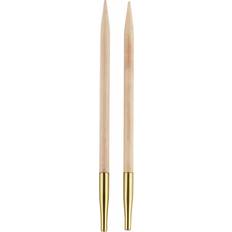 Knitpro KP35636 Basix Birch: Circular Knitting Pins: Interchangeable: Normal: 11.6cm x 4.50mm, Birchwood, Multi-Colour, 4.5mm