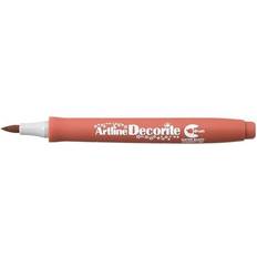 Ruskea Sivellintussit Artline 12 stk. Decorite Brush brown