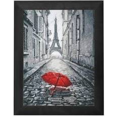 Paris garn Broderikit Billede Regn i Paris