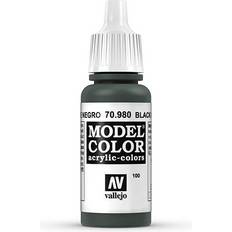 Noir Peintures acryliques Vallejo Model Color 17ml Black Green VAL980