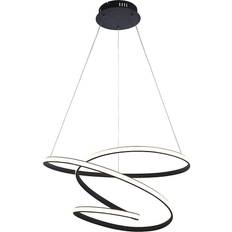 Built-In Switch Pendant Lamps Endon Lighting Dune Pendant Lamp ∅ 62cm