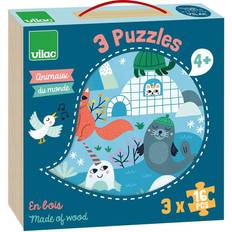 Animals of the World Set of 3 Puzzles