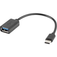 Lanberg OTG USB A-USB C 2.0 M-F 0.2m