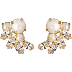 Caroline Svedbom Silver Örhängen Caroline Svedbom Electra Earrings - Gold/Pearl/Transparent