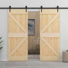 Pinewood Sliding Doors vidaXL - Sliding Door (90x210cm)