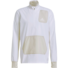 Adidas Primeblue Half-Zip Running Jacket Men - White/Aluminium