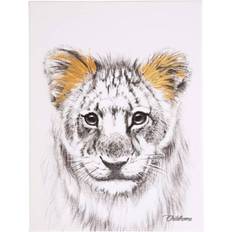 Childhome Affiche Peinture Lion Or 30 x 40 cm