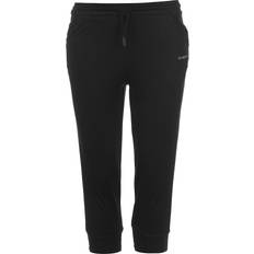 LA Gear Three Quarter Interlock Jogging Pants Ladies - Black