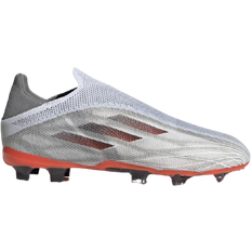 Adidas x speedflow + fg Adidas Junior X Speedflow+ FG - Cloud White/Iron Metallic/Solar Red