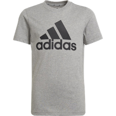 Adidas Boy's Essentials T-shirt - Medium Grey Heather/Black (HE9281)