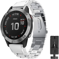 Fenix 6x pro CaseOnline Stainless Steel Armband for Garmin Fenix 6X/6X Pro