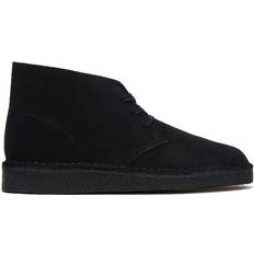 47 ½ - Herre Chukka boots Clarks Desert Coal - Black Suede