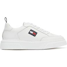 Polyuretan Sneakers Tommy Hilfiger Elevated Leather Cupsole Flatform W - White