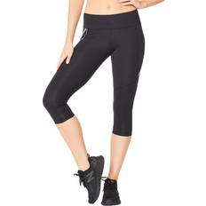 2xu 3 4 tights 2XU Aero Vent Mid-rise Compression 3/4 Tights Women - Black/Silver Reflective