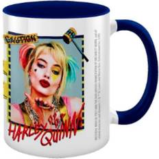 DC Comics Birds Of Prey Harley Quinn Warning Taza 31.5cl