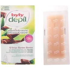 Hårfjerning Byly Bandas Depilatórias Corporais Depil Chocolate (12 uds)
