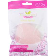 Återfuktande Konjaksvampar Brushworks Konjac Sponge Pink Clay