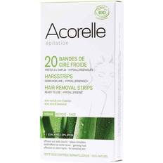 Ikke testet på dyr Voks Acorelle Organic Cold Wax Strips for Face x20 20-pak