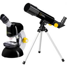 Plastica Scienza e Magia National Geographic Kit telescopio microscopio Pacchetto ricerca-BRESSER Bresser nero