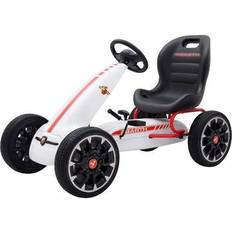 Megaleg Pedalbiler Megaleg Abarth Pedal GoKart Hvid