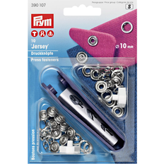 Trykknapper Prym Trykknapper Jersey 10 stk x 10 mm sølv