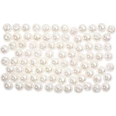 Creativ Company Wax Beads, D: 4 mm, hole size 0,7 mm, mother-of-pearl, 150 pc/ 1 pack
