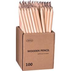 Actual Wooden Pencil Without Eraser 100-pack