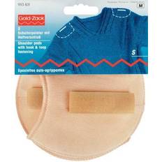 Garn & Håndarbeidsutstyr Gold-Zack Prym Shoulder Pads Raglan with Hook and Loop Fastening S, Skin-Colour, White, Small