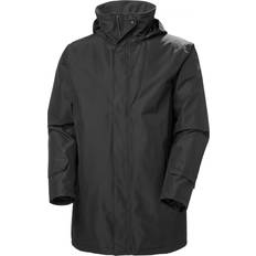 Herre - L - Vandtæt Regnjakker & Regnslag på tilbud Helly Hansen Dubliner Insulated Long Jacket - Black