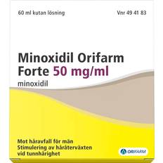 Lösning Receptfria läkemedel Minoxidil Orifarm Forte 50mg/ml 60ml 1 st Lösning