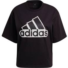 Adidas Essentials Logo Boxy T-shirt - Black