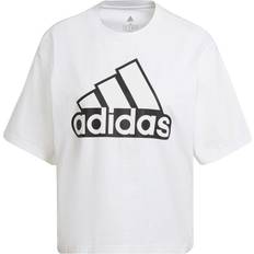 Adidas Essentials Logo Boxy T-shirt - White