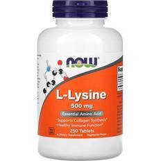 Tabletter Aminosyrer Now Foods L-Lysine 500mg 250 stk