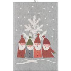 Ekelund Viskestykker Ekelund Santa Meeting Viskestykke Grey/Multicoloured (60x40cm)