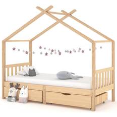 vidaXL Kids Bed Frame with Drawers 38.2x81.1"