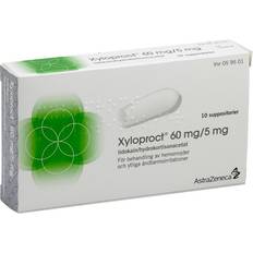 Hydrokortison Receptfria läkemedel Xyloproct 60mg/5mg 10 st Stolpiller