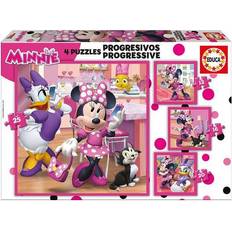 Mikki Hiiri Perinteiset Palapelit Educa Minnie Happy Helpers 12-16-20-25