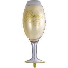 Monivärinen Ilmapallot Hisab Joker Foil Balloons Wine Glass Cheers