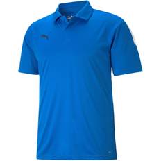 Fitness & Gymträning Pikétröjor Puma TeamLIGA Sideline Polo Shirt Men - Electric Blue Lemonade/White