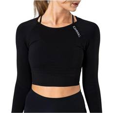 Icaniwill crop ICANIWILL Women's Define Seamless LS Crop Top - Black