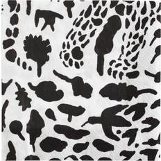 Toikka cheetah Iittala Oiva Toikka Cheetah servett 20-pack Svart-vit