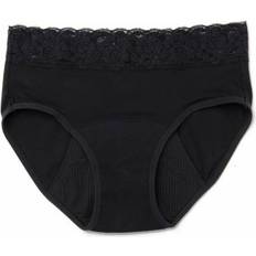 Dentelle Culottes Platanomelón Kiwitas Lace Menstrual Panties - Black