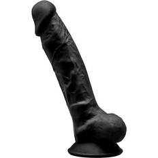 Silexd Dual Density Black Dildo 18 cm
