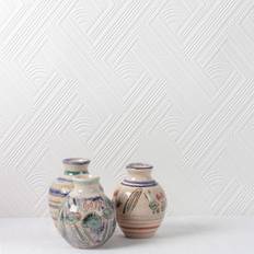 Superfresco Easy Superfresco White Diagonal fan Textured Wallpaper