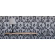 Fine Decor Milano Damask Wallpaper, Silver