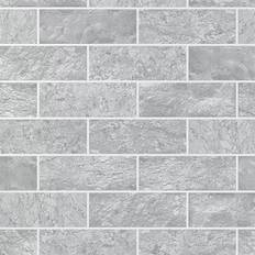 Contour Grey Tile Wallpaper