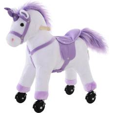 Rocking Horses Homcom Ride on Walking Unicorn Horse