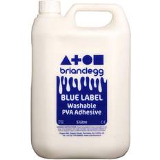 Water Based School Glue Blue Label Washable PVA Glue 5 Litre Brian Clegg